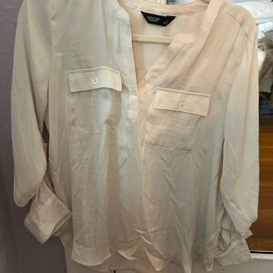 Cream Button-Up Blouse simply Vera